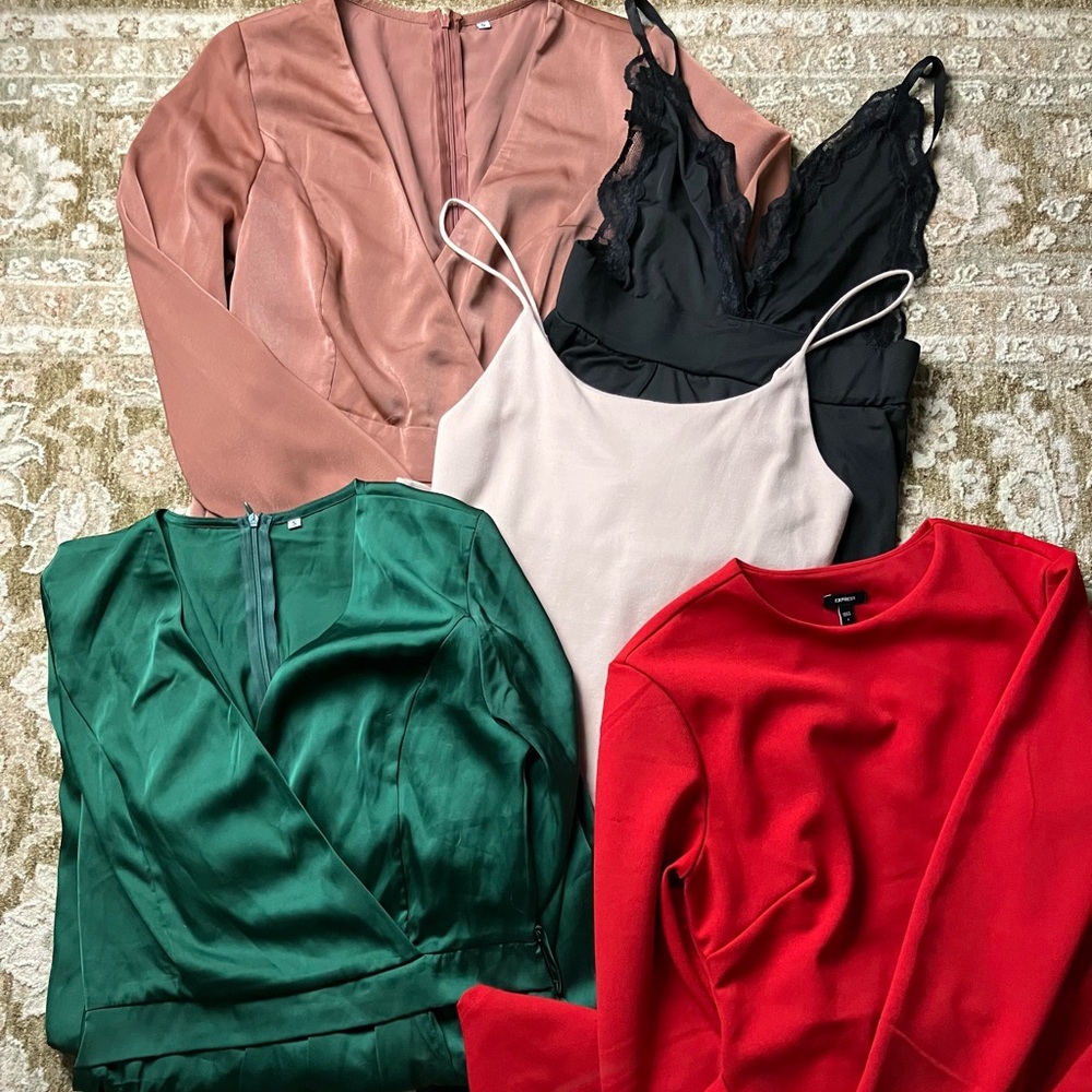 Elegant Dress Bundle - Size S (4 Pieces)